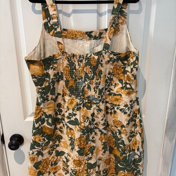 Abercrombie and Fitch Green Floral Linen Dress - Picture 5 of 5